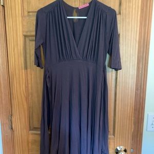 Gray maternity dress